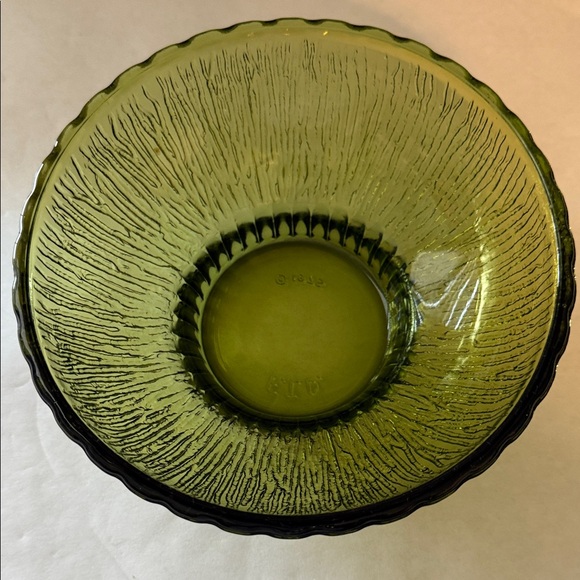 Olive Green Glass Food Storage Bowl - Picture 1 of 9